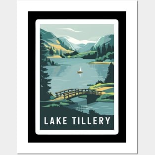 Tillery Lake North Carolina Panorama of Tranquil Landscape Posters and Art